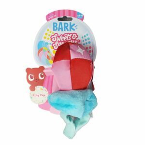 Bark Dog Toy ASMR Crinkle Squeaks Sweets XS Medium Ring Pup Candy Gift Idea